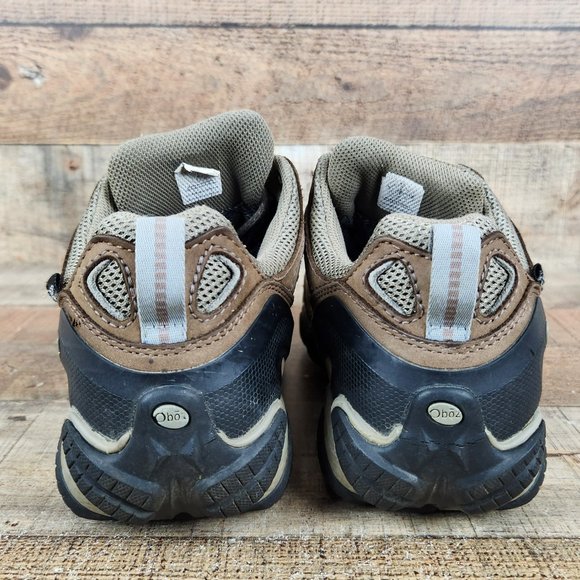 Oboz Sawtooth II Waterproof Women Sz 9.5 Low Hiking Shoes Tan Outdoor Shoes - Picture 5 of 9